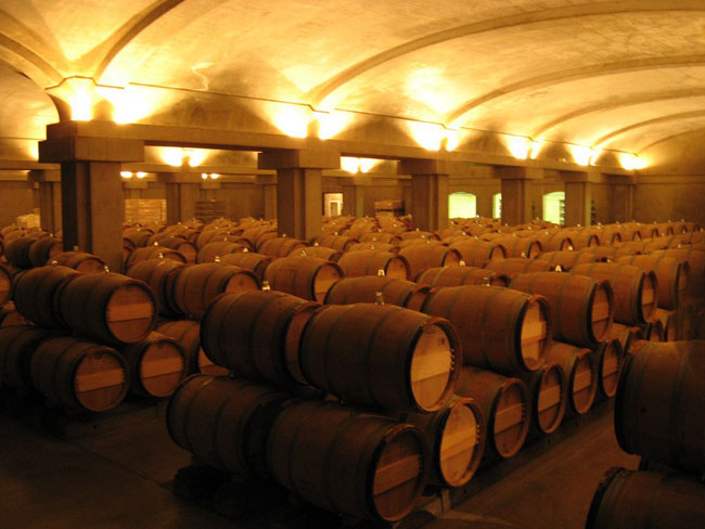 Le chai du chateau d'Yquem