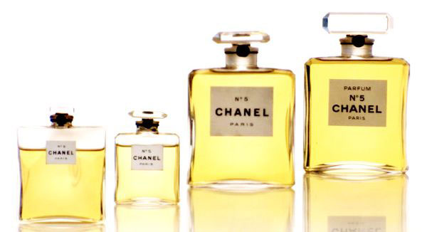 Évolution du flacon du Chanel N° 5.