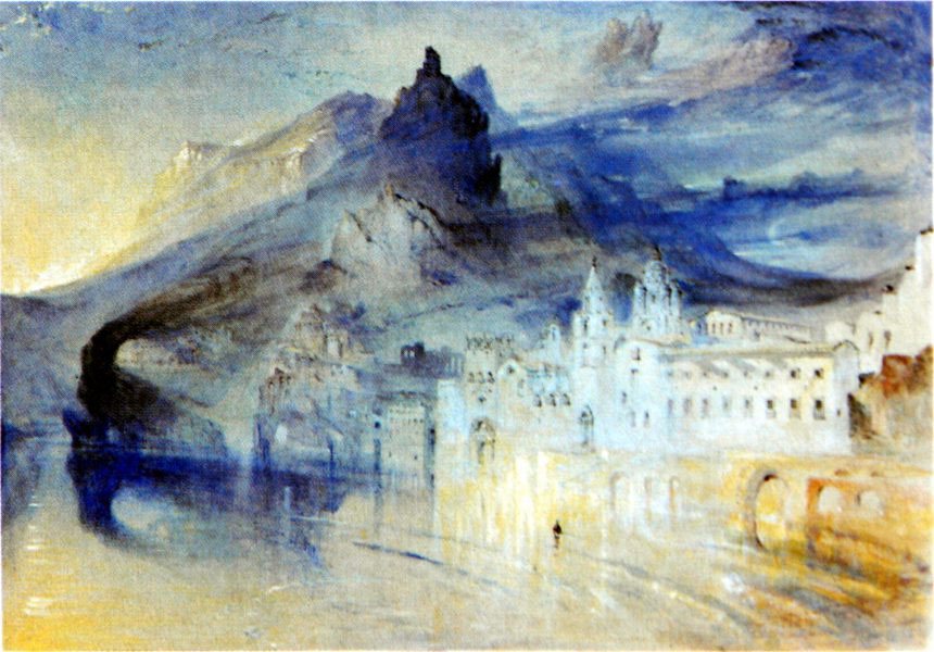 Vue d'Amalfi (1884) par John Ruskin