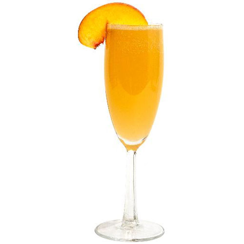 Image d’un verre de cocktail Baby Bellini original