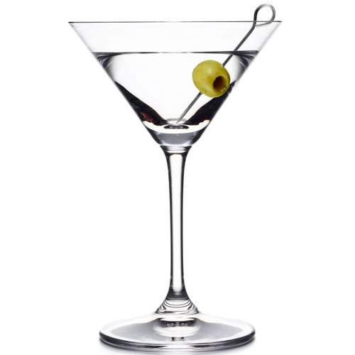 Image d’un verre de cocktail Dry Martini original