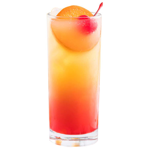 Image d’un verre de cocktail Tequila Sunrise originale