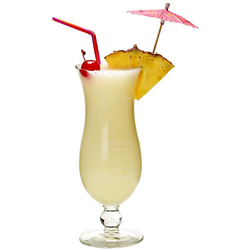 Image d’un verre de cocktail Virgin Piña Colada original