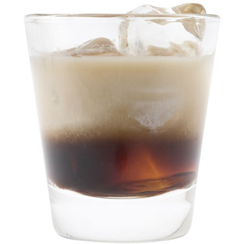 Image d’un verre de cocktail White Russian original