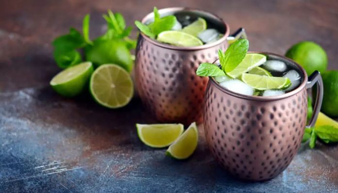 recette-originale-cocktail-french-mule Image d’un verre de cocktail French Mule original