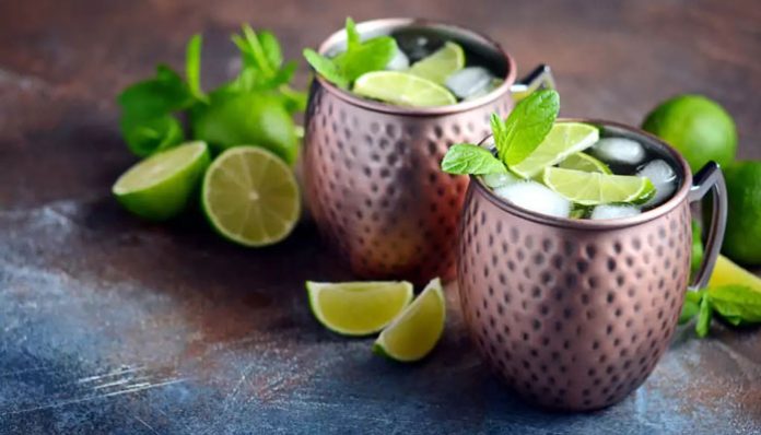 Image d’un verre de cocktail Moscow Mule original