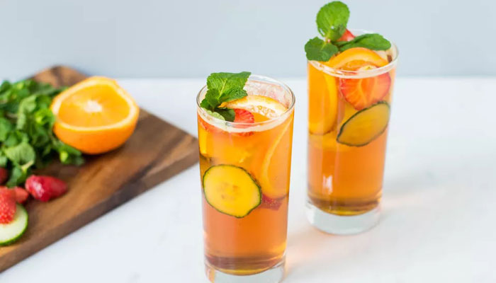 Image d’un verre de cocktail Pimm's Cup original