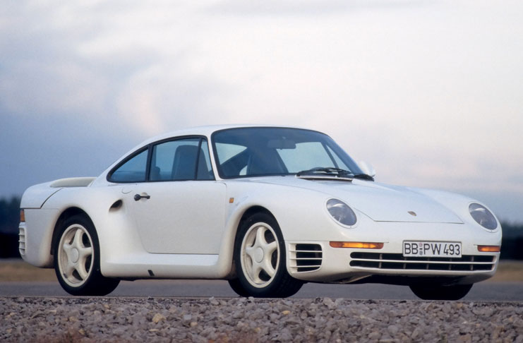 Présentation de la voiture Porsche 959