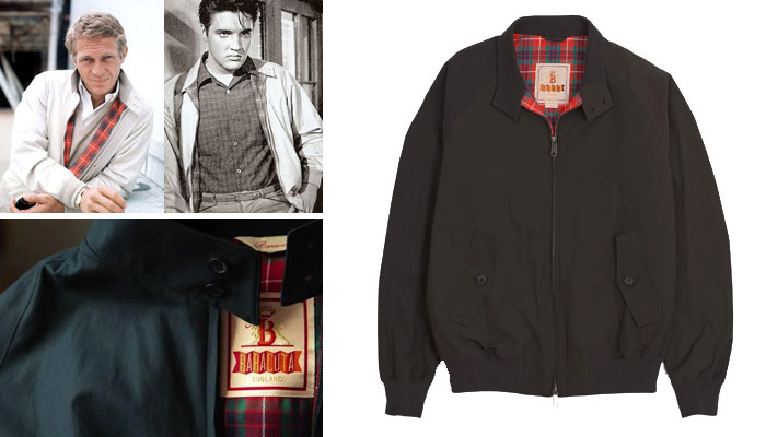 Photo de présentation du blouson Harrington G9 de Baracuta