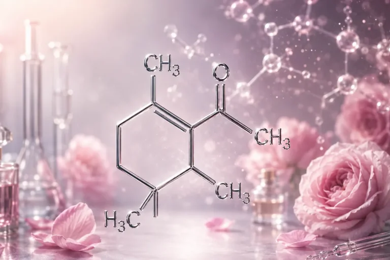Damascones et damascénones : matières premières synthétiques en parfumerie